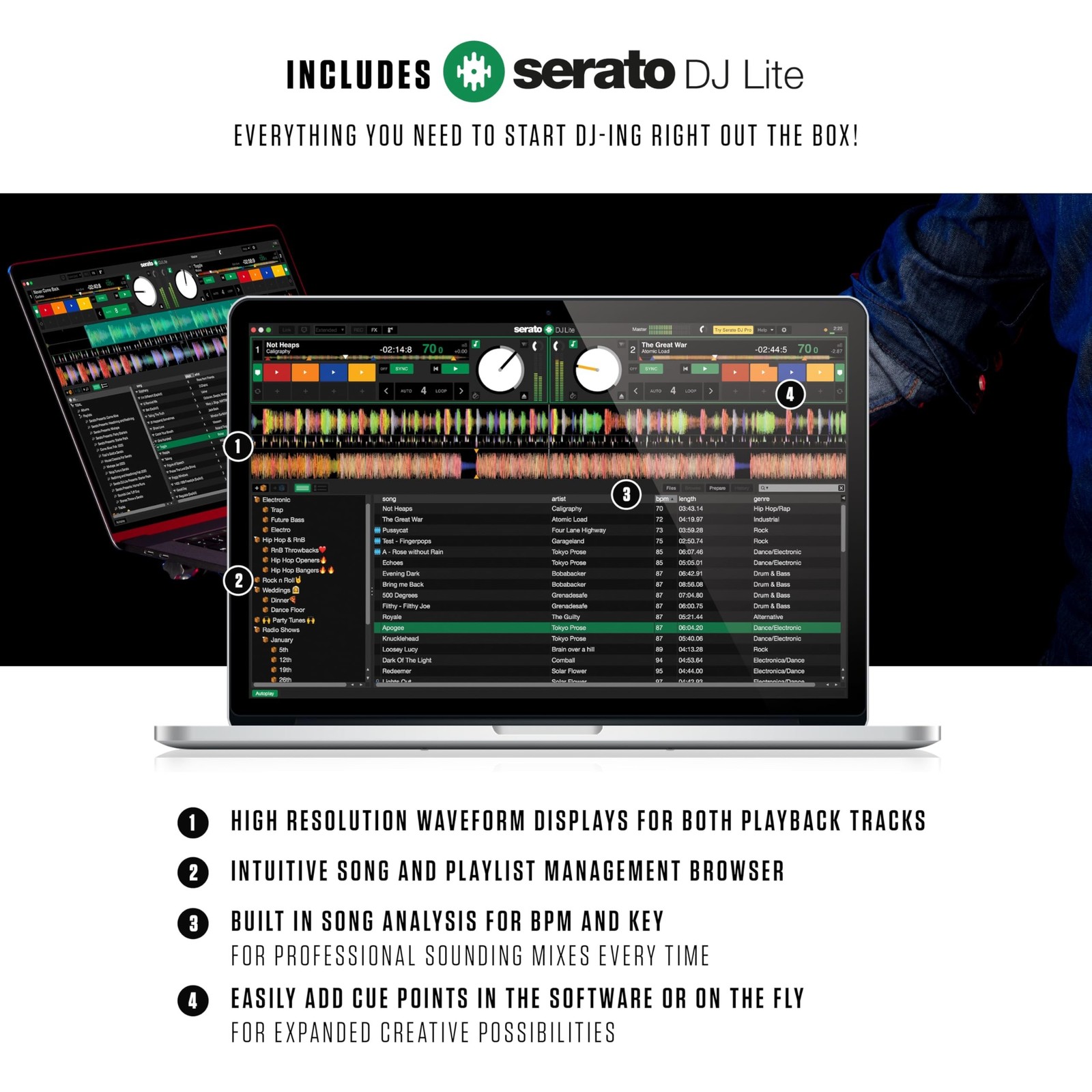 Numark Mixtrack Pro FX Serato DJ Controller with 2 Decks, Mixer, (Effects...