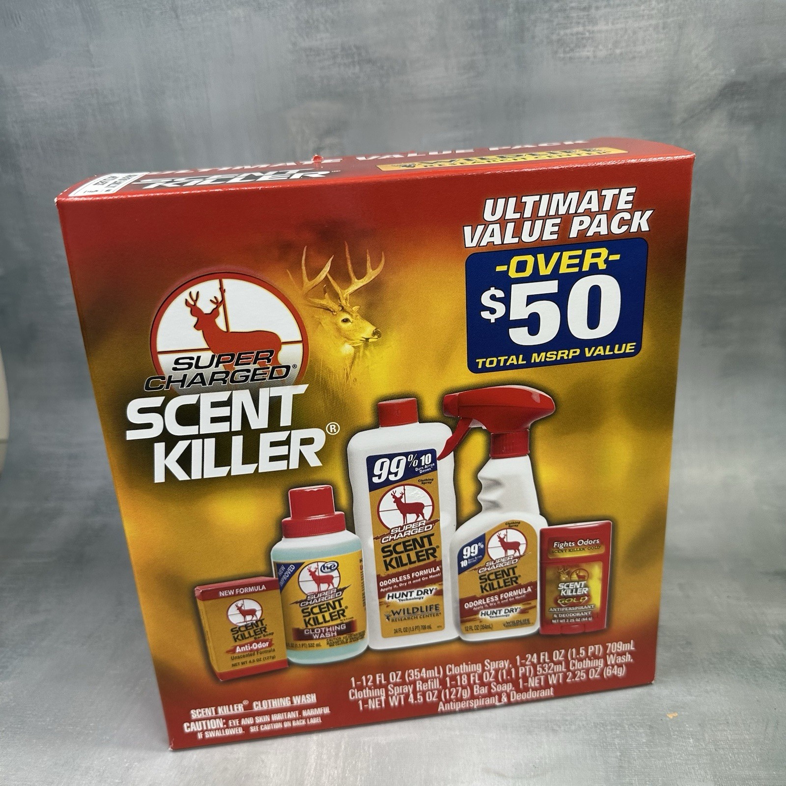 Wildlife Research Super Charged Scent Killer Value Pack Deer Hunting Scent