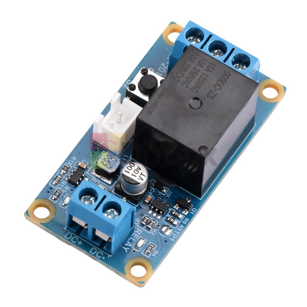 DC 5-28V Wide Voltage 1-Channel Single Button Bistable Self-Locking Relay Module