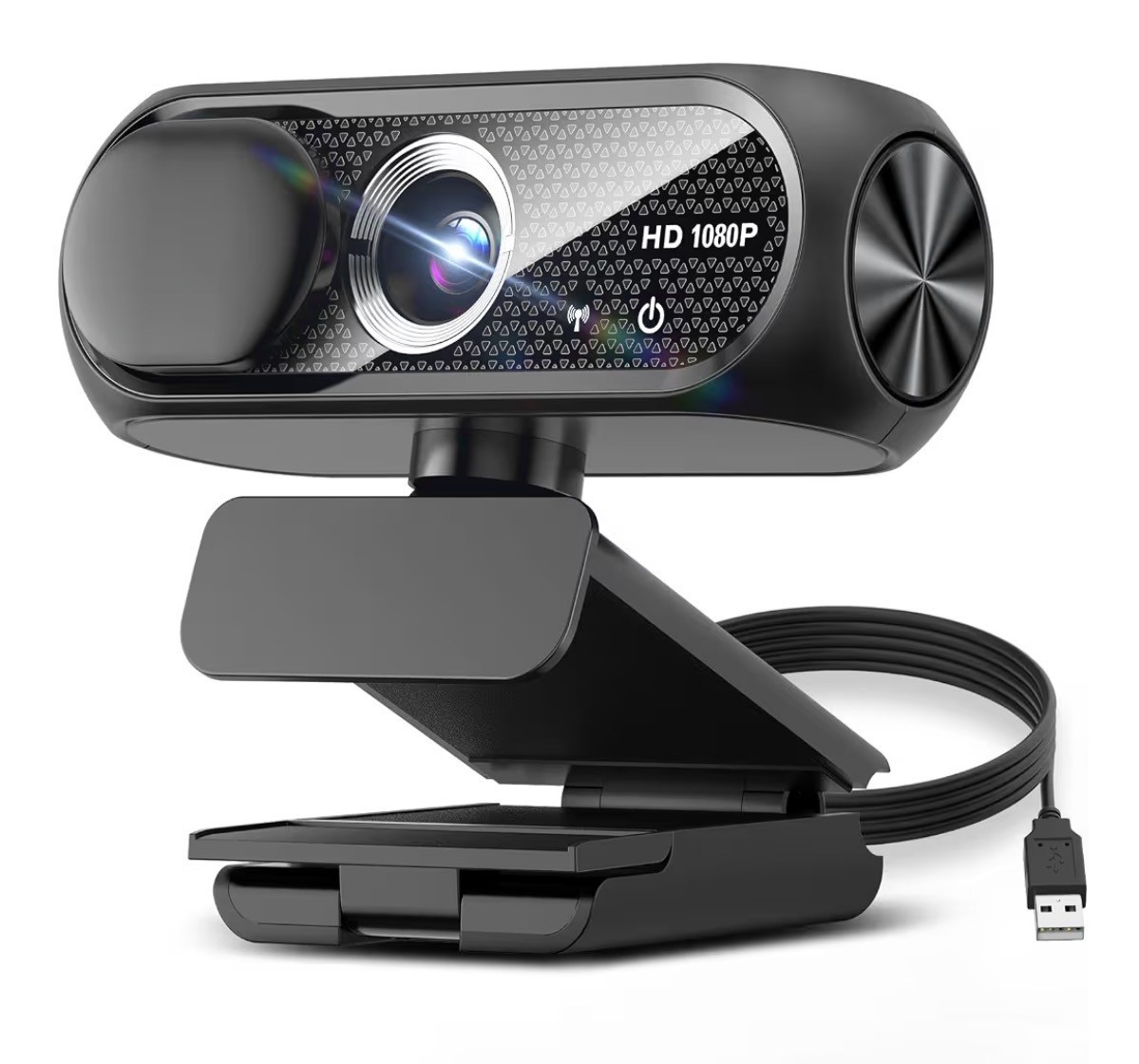 Web Cam Full HD, Auto Focus, Wide View (Black)