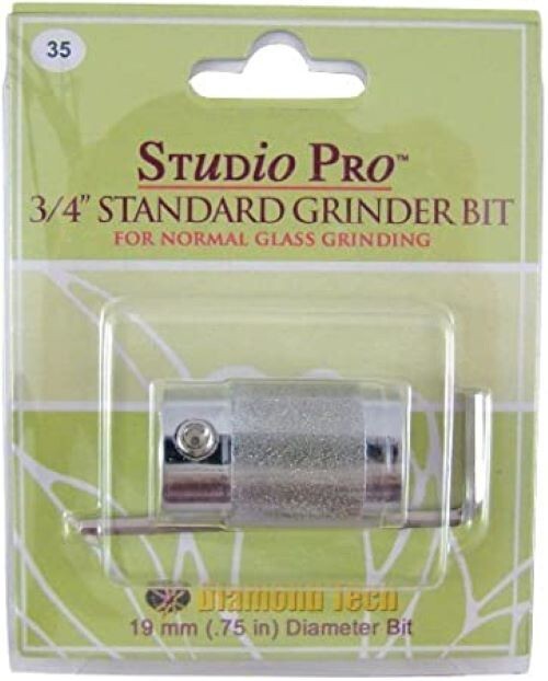 3/4" STUDIO PRO REGULAR GRIT STAINED GLASS GRINDER BIT HEAD FOR GLASS & LAPIDARY