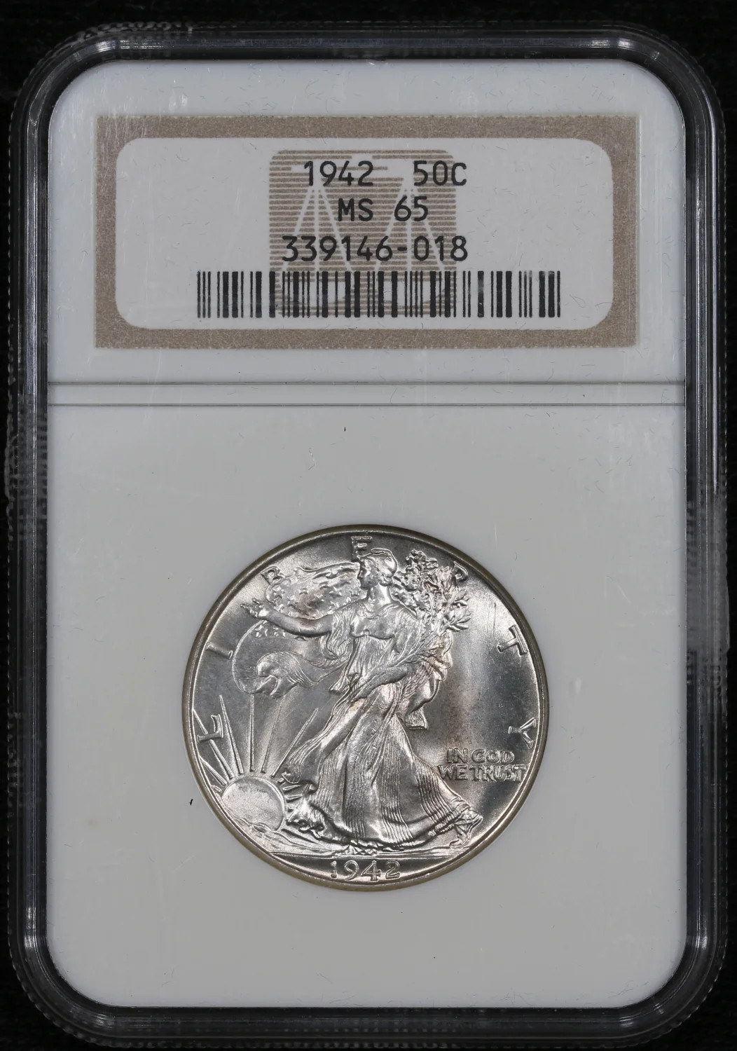 1942 Half Dollars Liberty Walking NGC MS-65