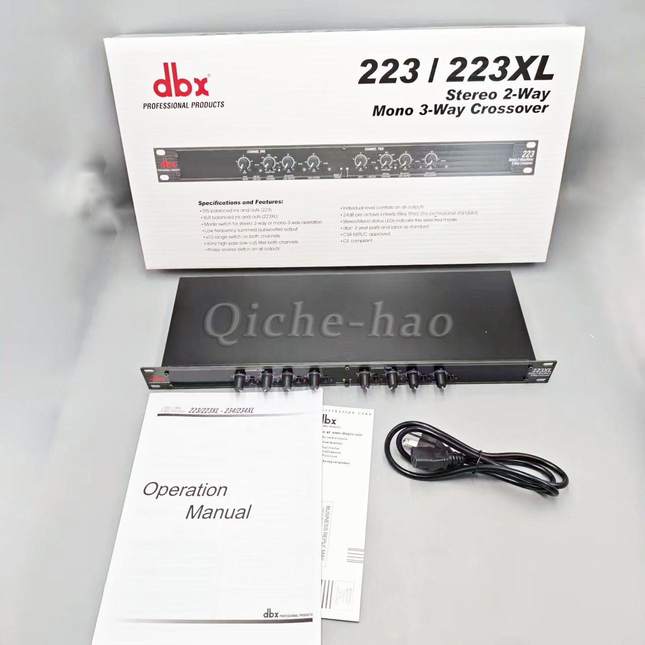 DBX 223XL Stereo 2-Way/Mono 3-Way Crossover Rack Mountable US Free Shipping