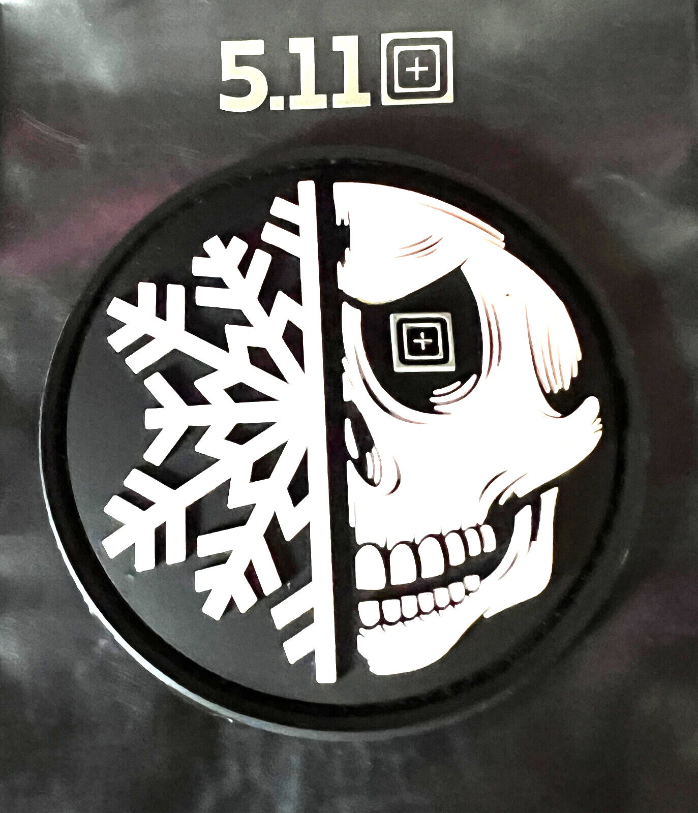 5.11 TACTICAL “ SNOWFLAKE SKULL ” 3D PVC MORALE PATCH~ AWESOME !! (#286)