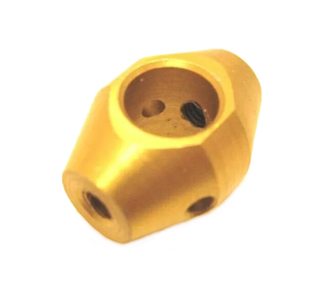 X cell MA 0447 60 Gold anodised Tail Rotor Hub Upgrade Miniature Aircraft NIP