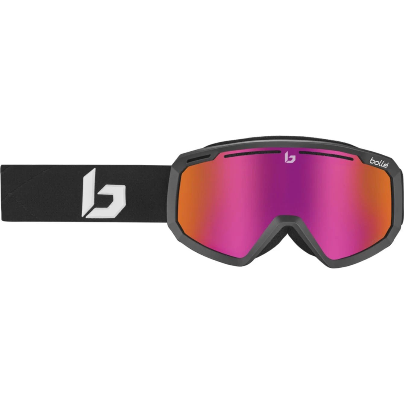 Bolle Y7 OTG Snow Goggles, Black Matte Frame, Volt Ruby Lens