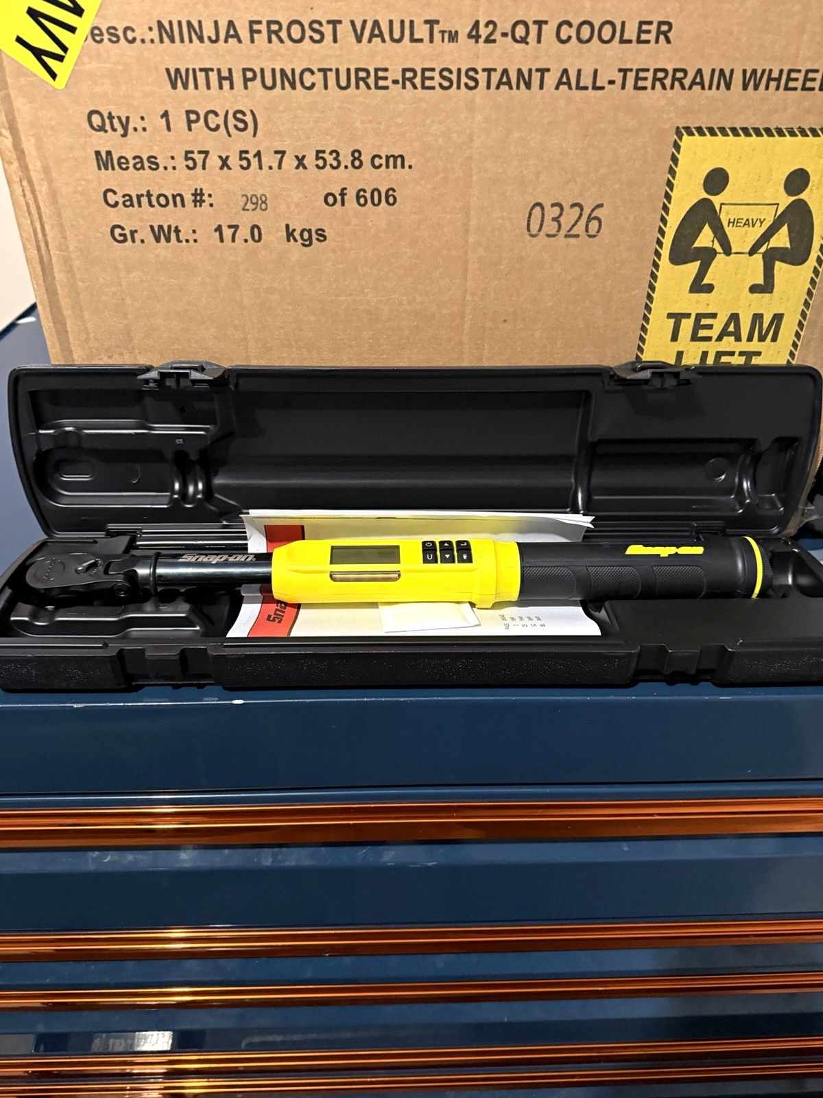 Snap-on 3/8" Electronic Digital Ratcheting Torque Wrench Reversible w/ Case