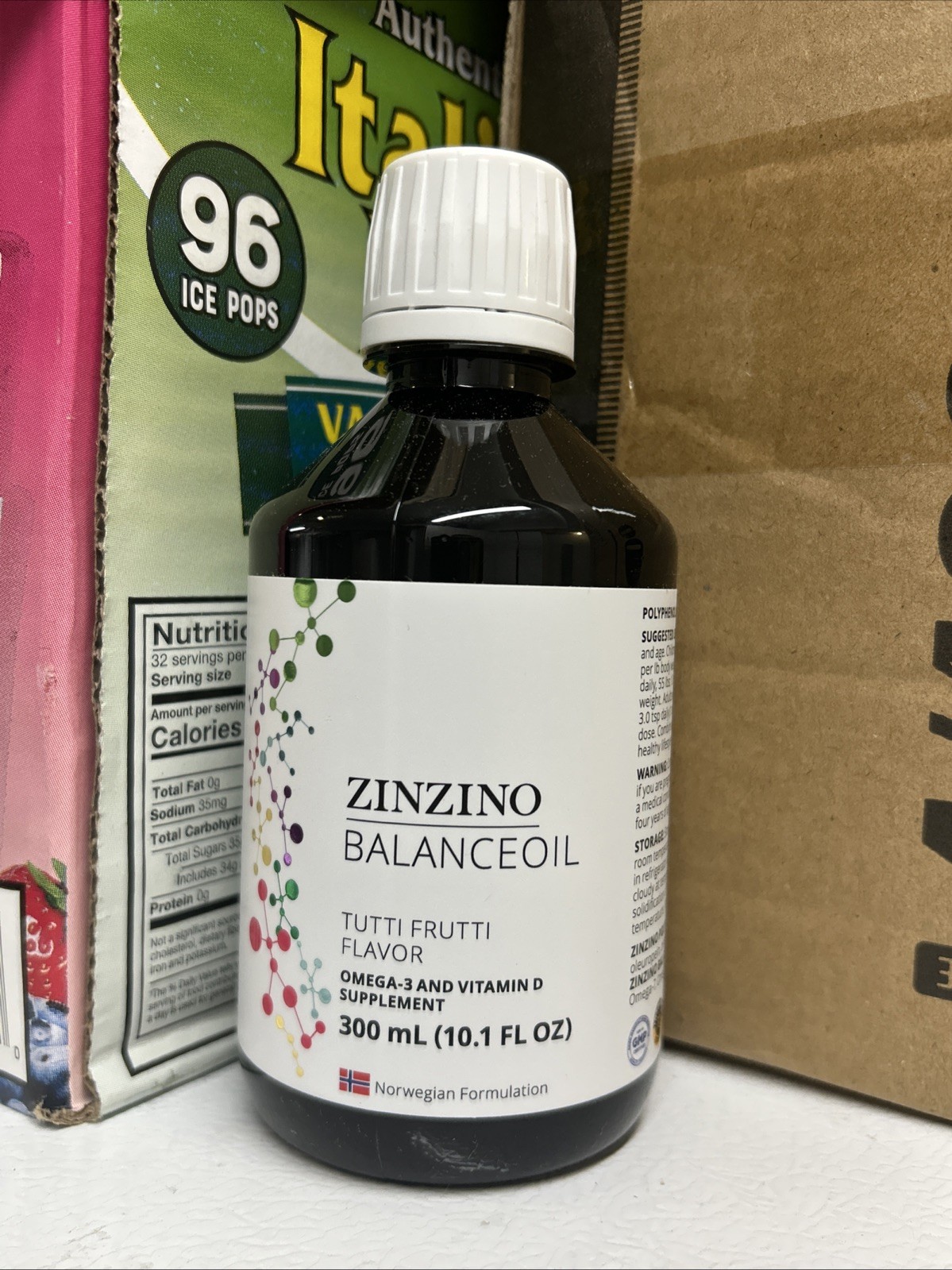 Zinzino - Balance Oil Tutti Frutti - 300 ml - New Sealed Fresh Bottle! Free Ship