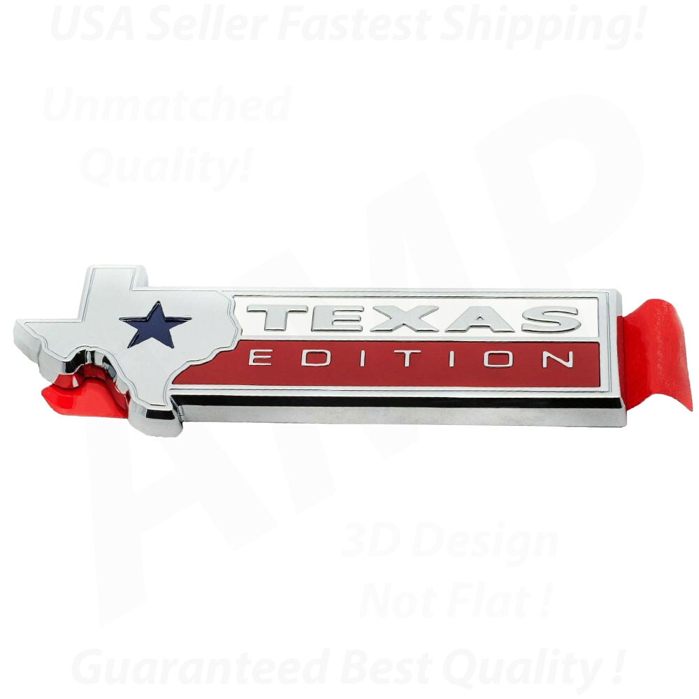TEXAS EDITION for FORD Truck F150 F250 F350 Tailgate Emblem Badge Rear 3M Tape