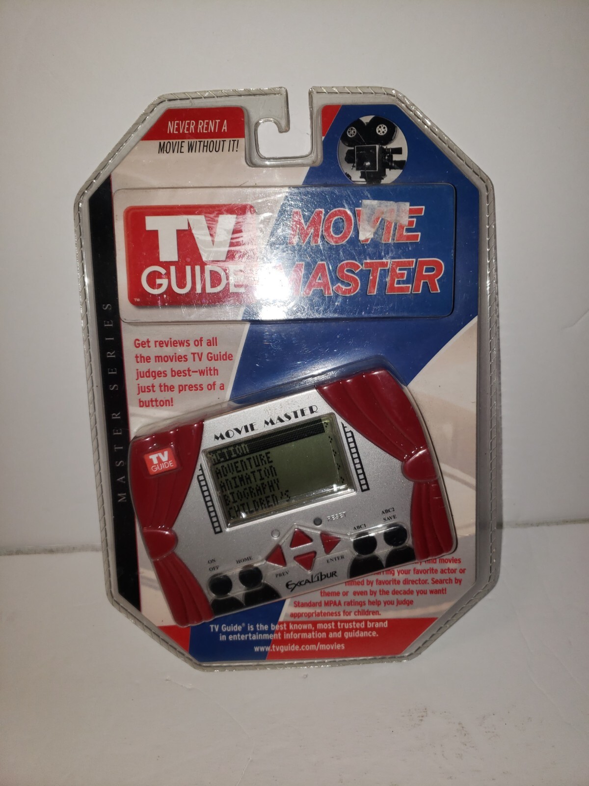 Excalibur TV GUIDE Movie Master With Movie Reviews 2004 TV10-CS NIB VTG