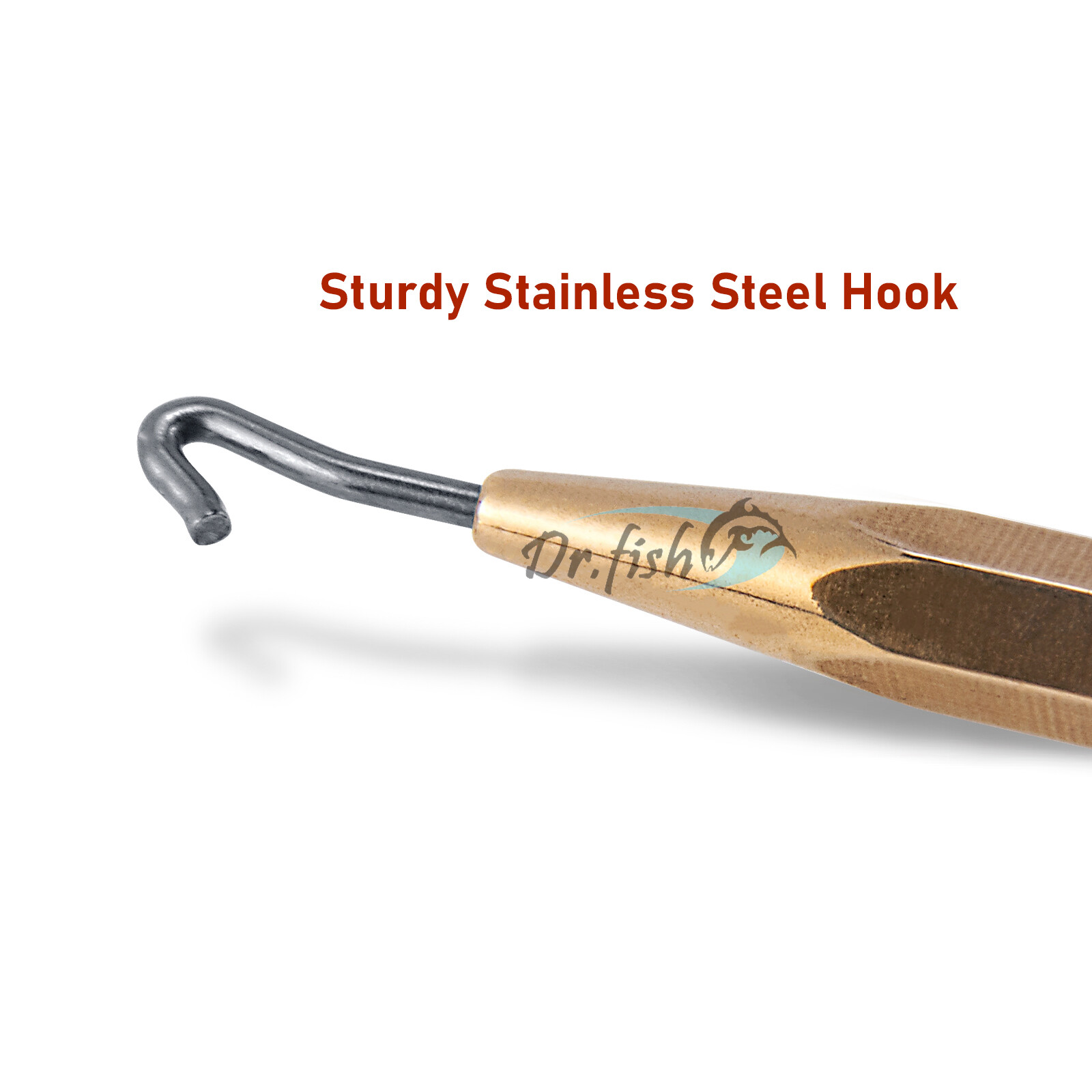 1PC 4.09in Dubbing Fly Tying Bobbin Fly Tying Tool with Brass Handle