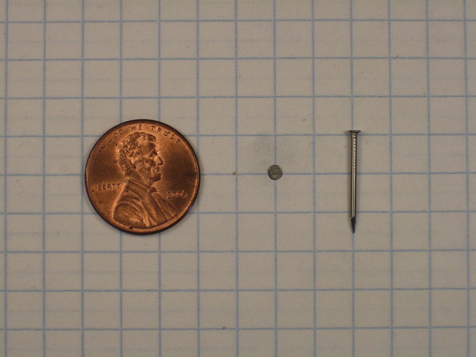 750 WIRE NAILS #19 x 5/8" LONG,STEEL,3/32" HEAD DIAMETER, 0.0410" SHANK DIAMETER