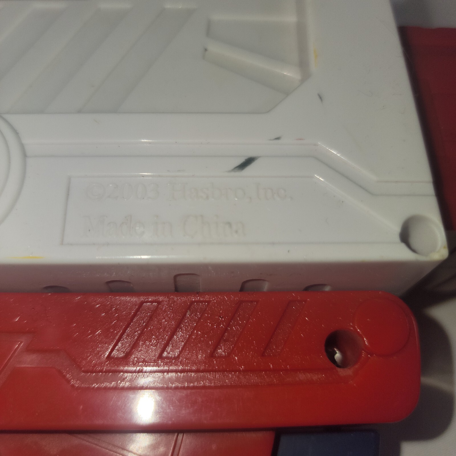 Vintage Hasbro Transformers Energon Optimus Prime Optimal Blaster 2003 Red White