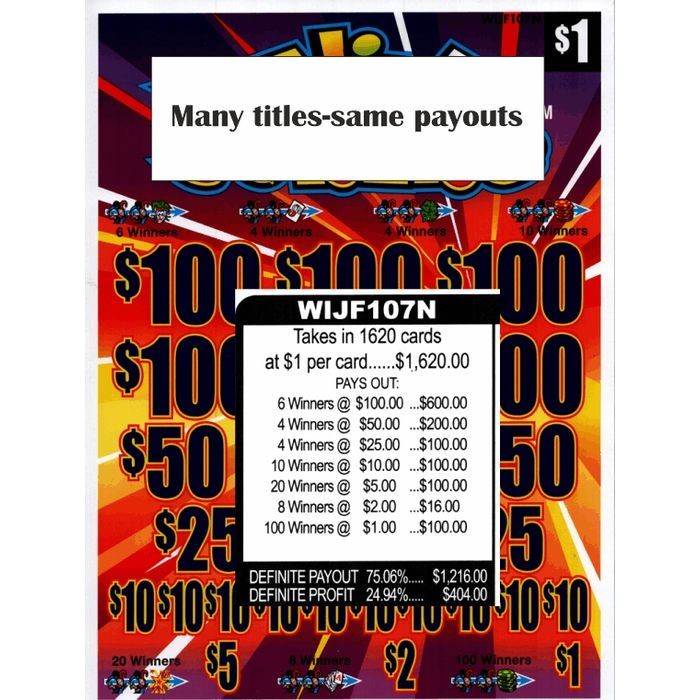 Various Titles 1620-5W Single game, pull tabs