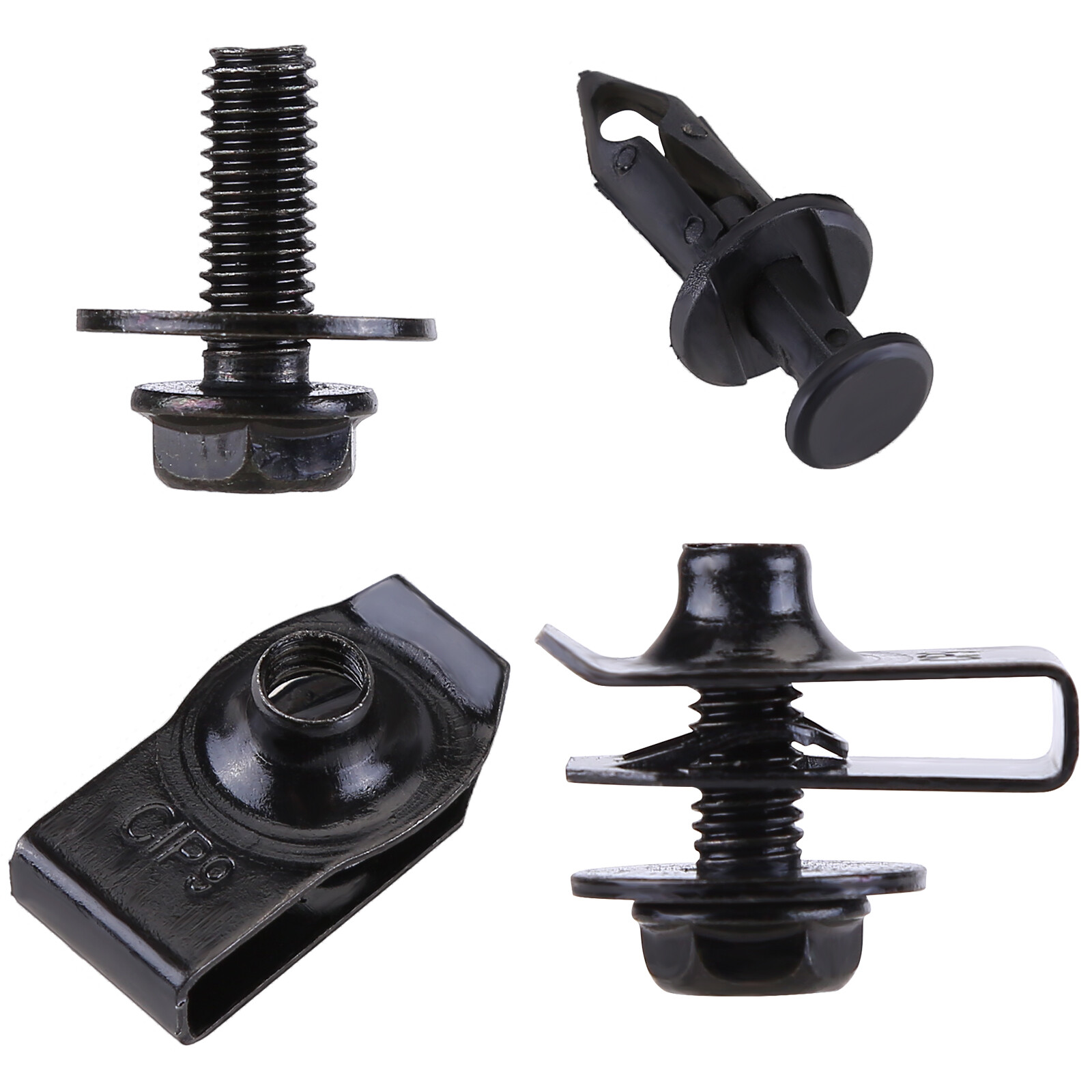 35PCS For Mazda Engine Under Cover Splash Shield Guard Body Bolts & U-nut Clips