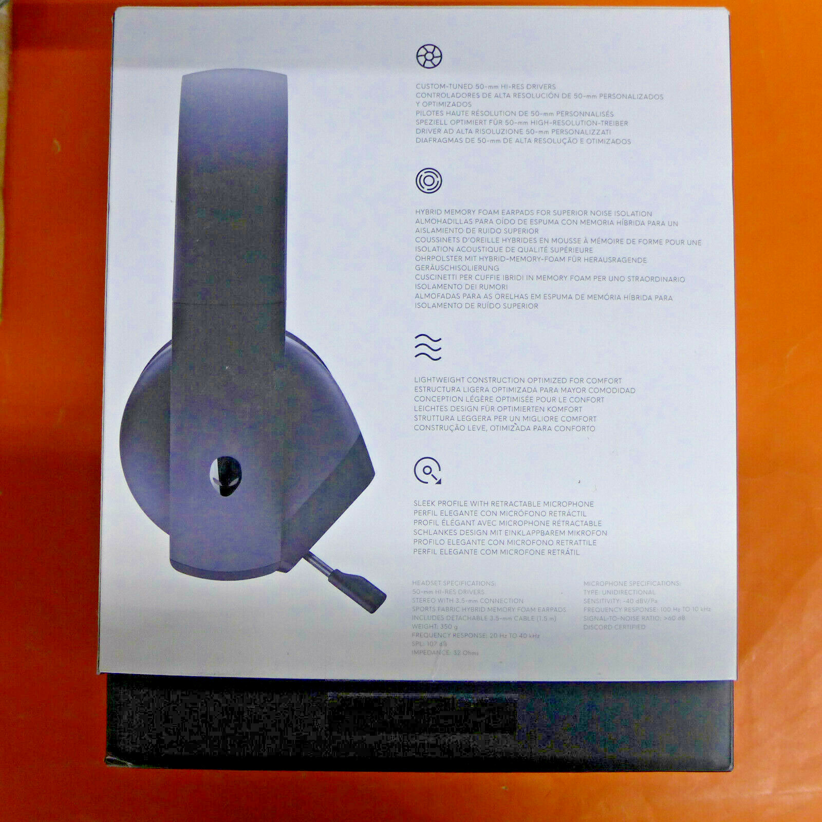 NEW Alienware Gaming Headset Black AW310H RTCMY
