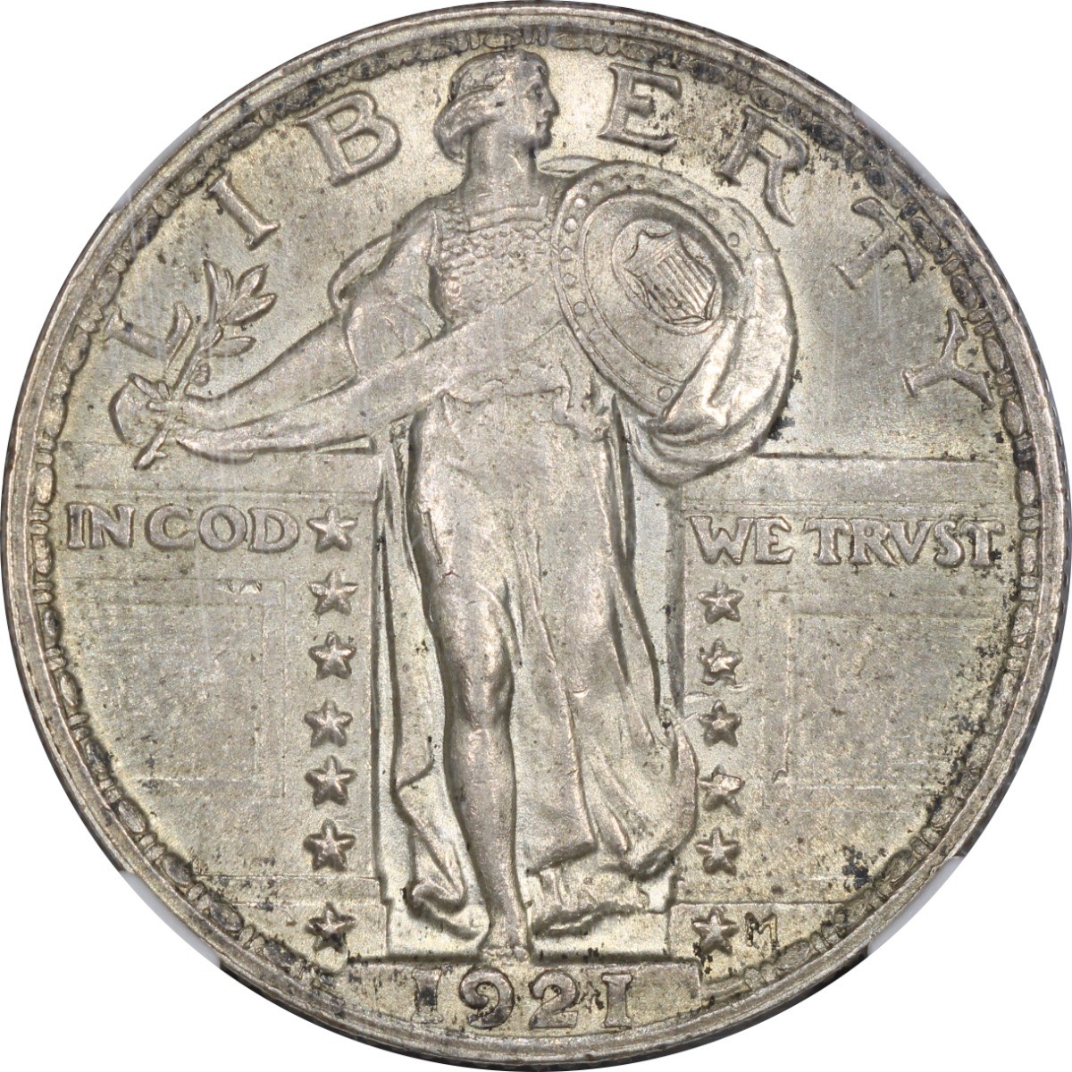 1921 Standing Liberty Quarter 25C NGC MS64FH (CAC)
