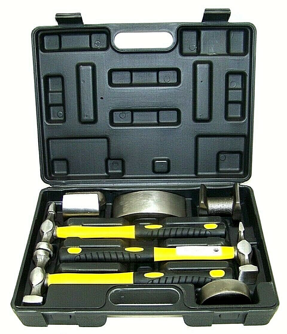 7 pc Auto Body Fender Repair Dent Truck  Kit Hammers Dollies Professional tools