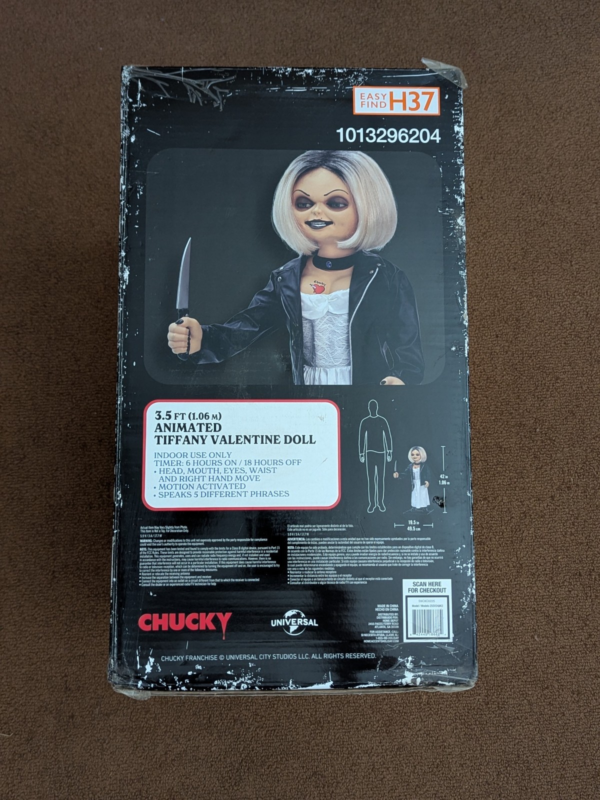 3.5 Ft. Animated Tiffany Valentine Doll Halloween Animatronics Childs Play HD