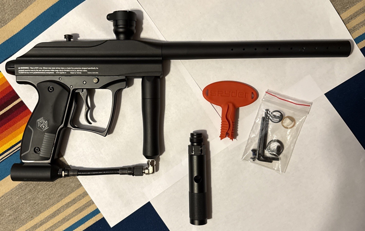 Black Spyder Xtra Paintball Gun Marker