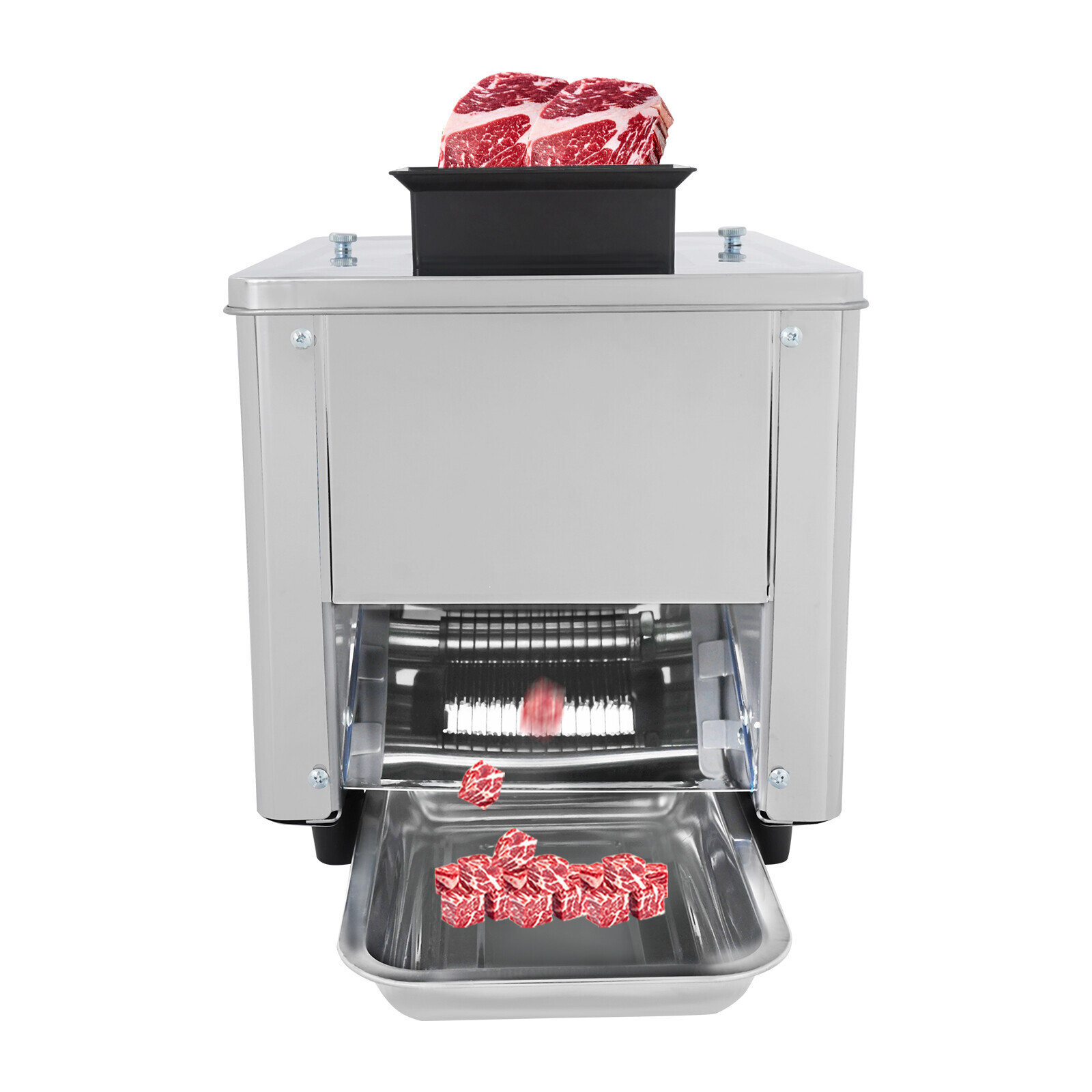 110V Electric Meat Cutter Meat Slicer Shredded Cutting Machine Stainless Steel