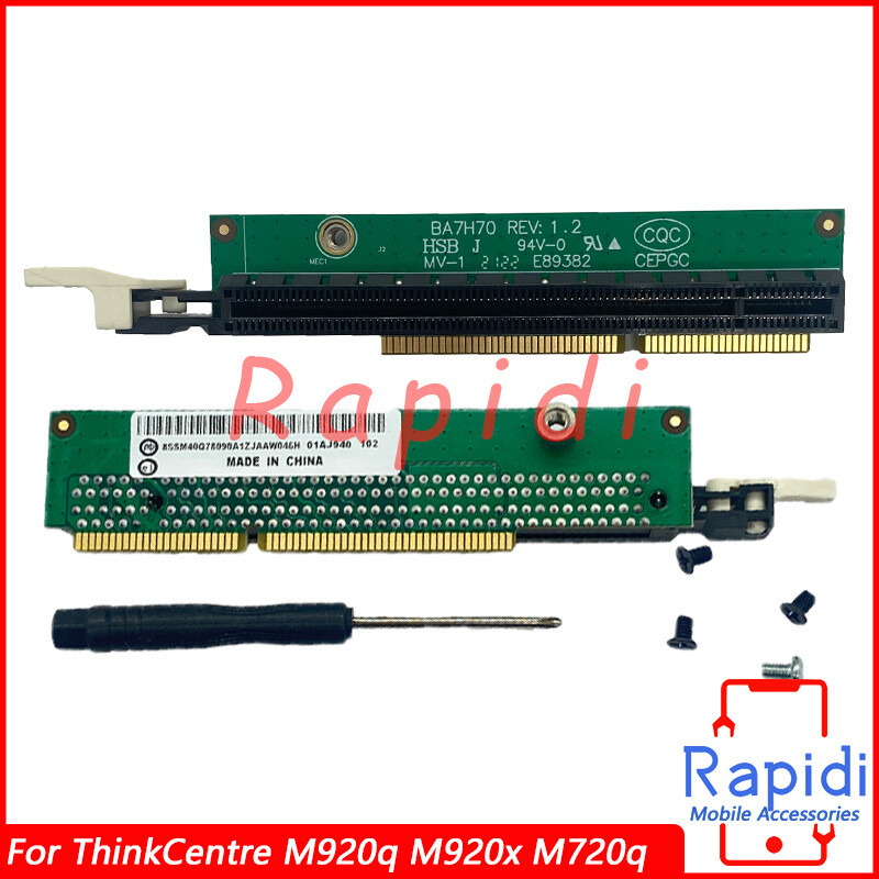 For ThinkCentre M920q M920x M720q P330 Tiny5 PCIE16 Expansion Riser Card 01AJ940