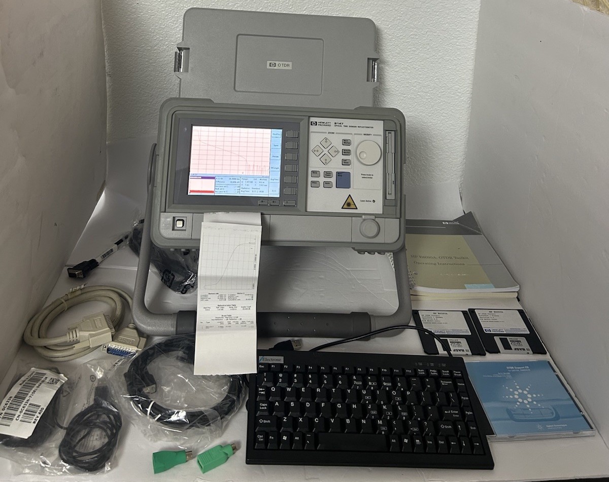 HP Agilent 8147 OTDR /E4310A/ E4324A, Optical Time Domain Reflector, accessories