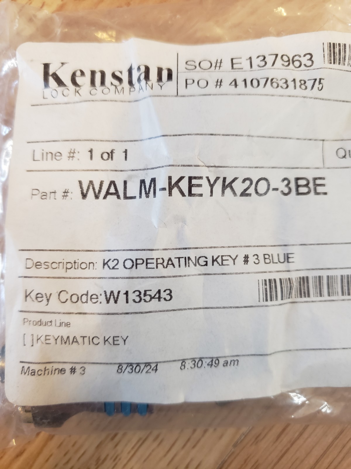 Kenstan Key Blue - W13543