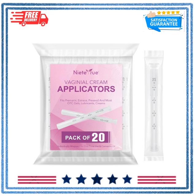 Disposable Vaginal Applicators – Updated with Dosage Markings (20 Packs)