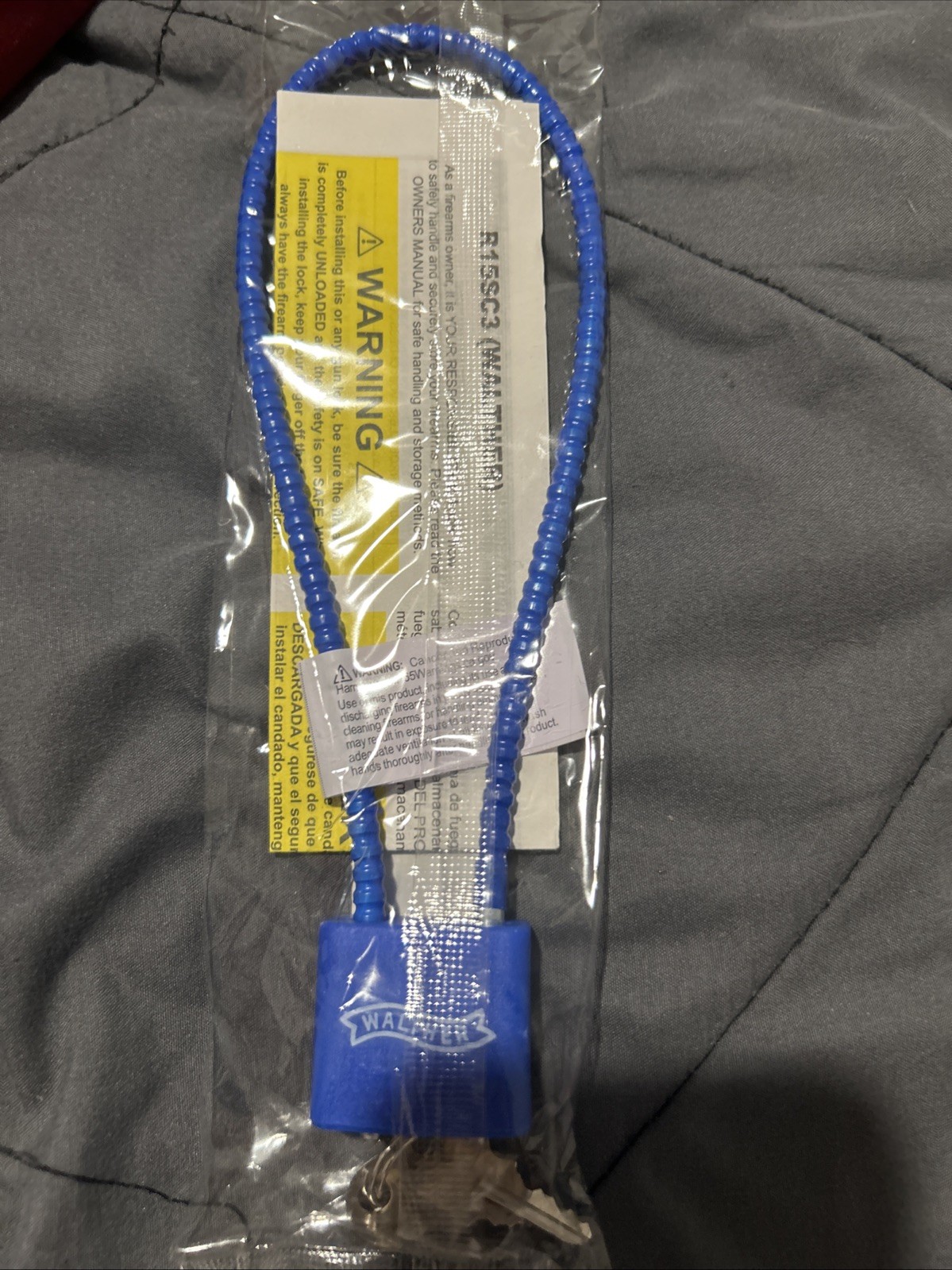 Walther Regal Firearm Gun Safety Cable Lock Brand New R15SC3 15" 2 Keys