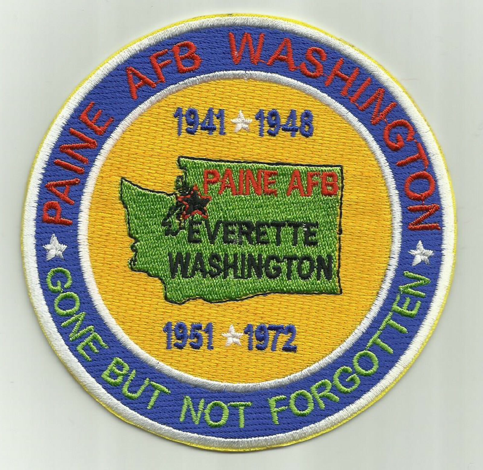 PAINE AFB WASHINGTON, GONE BUT NOT FORGOTTEN     Y