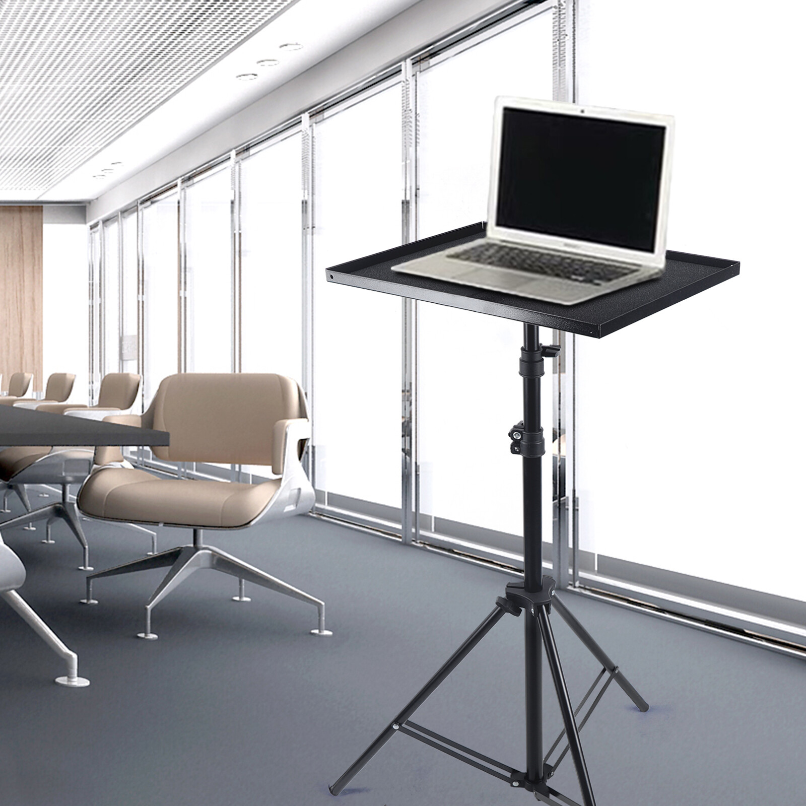 Adjustable Tripod Stand for Laptop, Projector, and Lamp Use