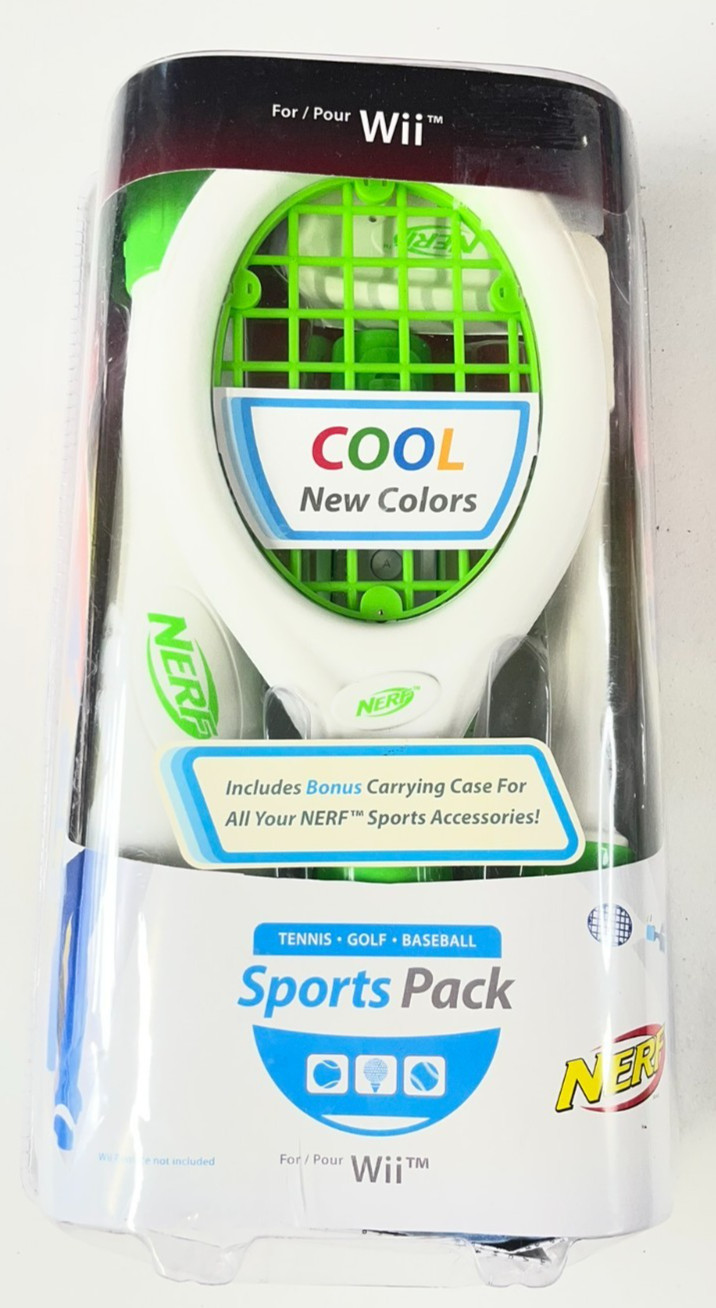 NINTENDO Wii SPORTS PACK Nerf COOL NEW COLORS NEW and Sealed