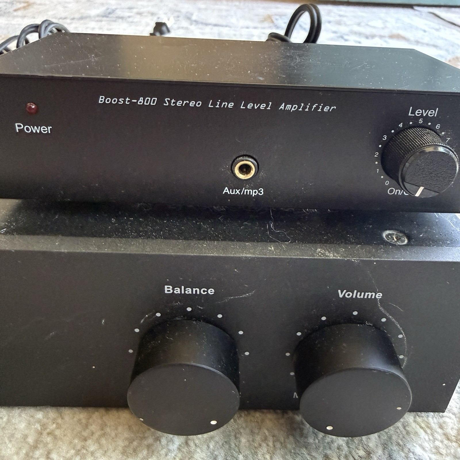 AudioSource AMP 100 Stereo Power Amplifier + Boost 800 Stereo Line Amp Tested