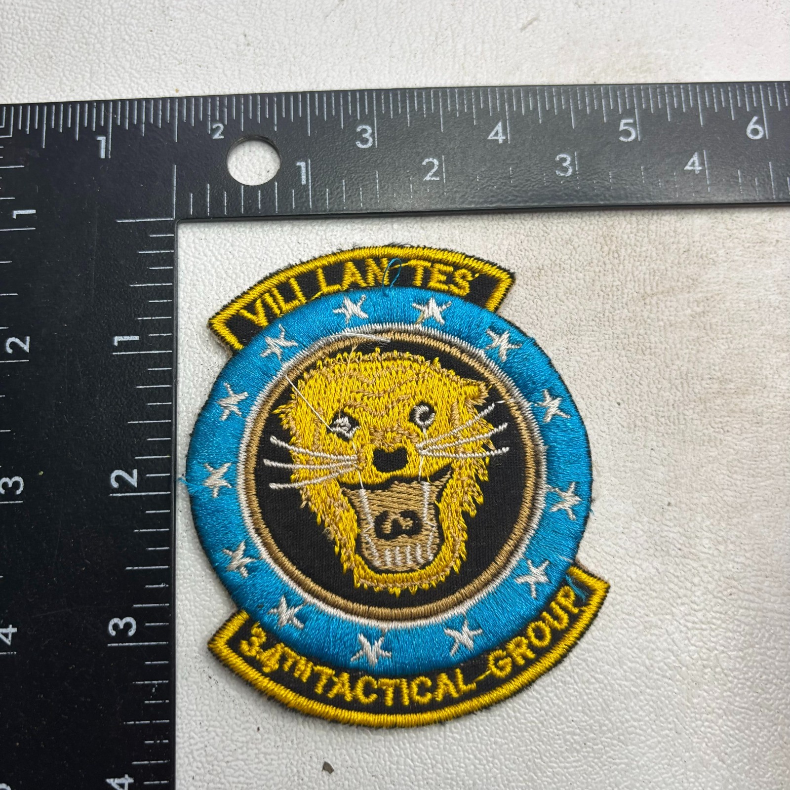 Likely RECENT-MAKE But Looks Old LION 34TH TACTICAL GROUP Military Patch 64ab