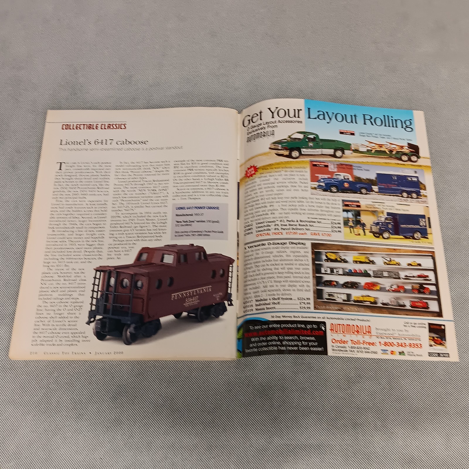 Classic Toy Trains Magazine January 2000