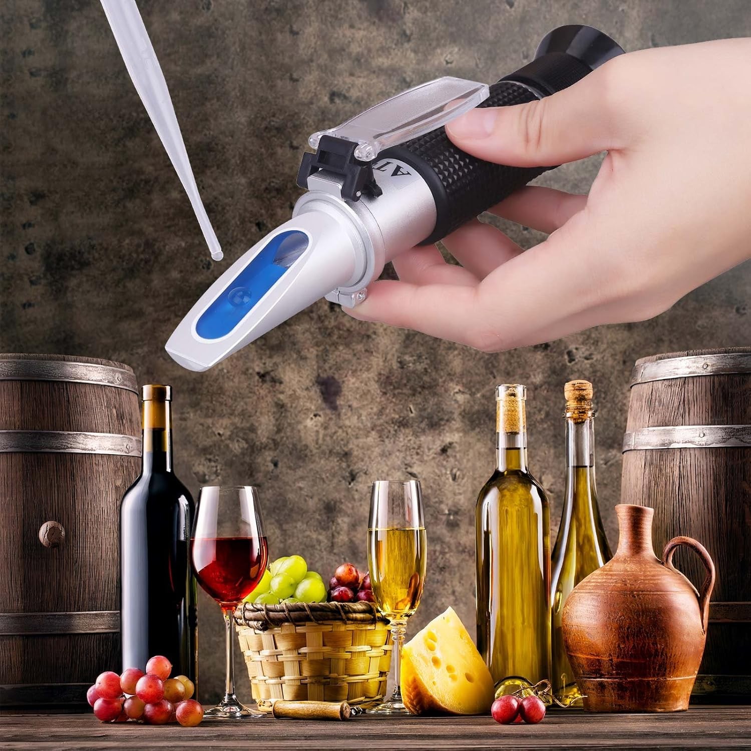 Brix Refractometer with ATC - Tiaoyeer Digital Handheld for...