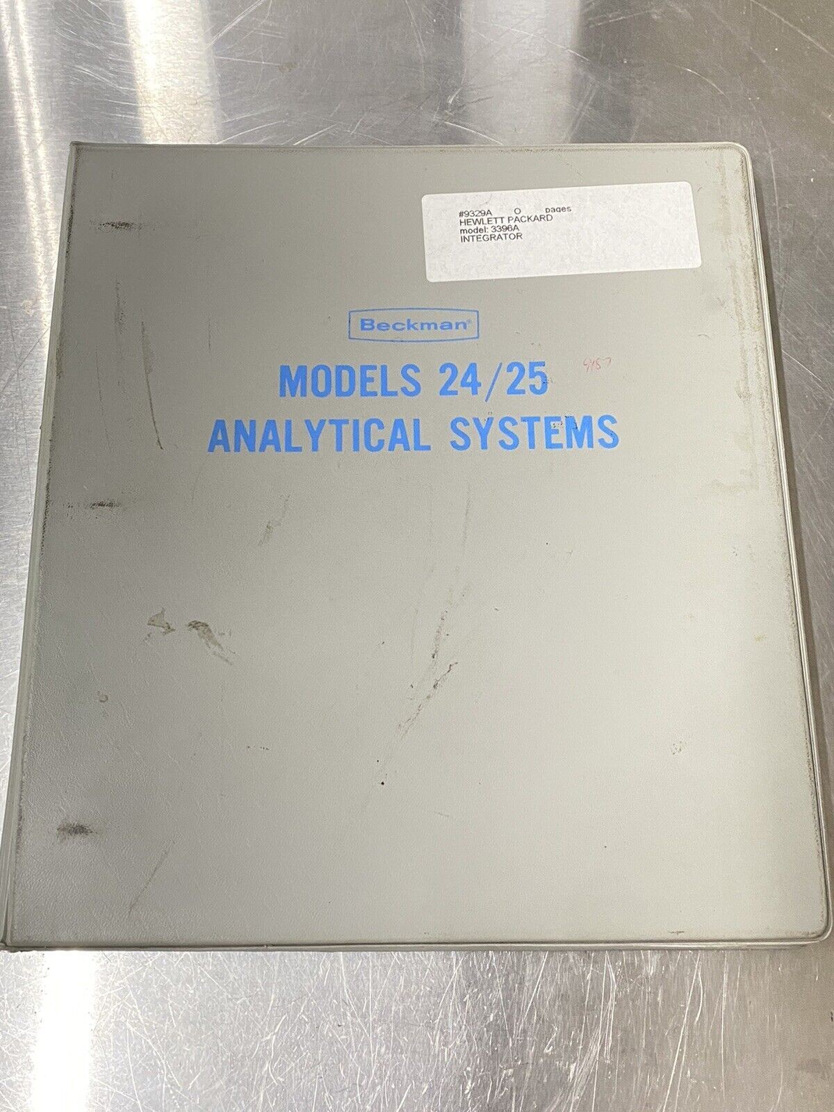 Hewlett Packard HP 3396A Integrator - Users Guide / Manual / Instructions