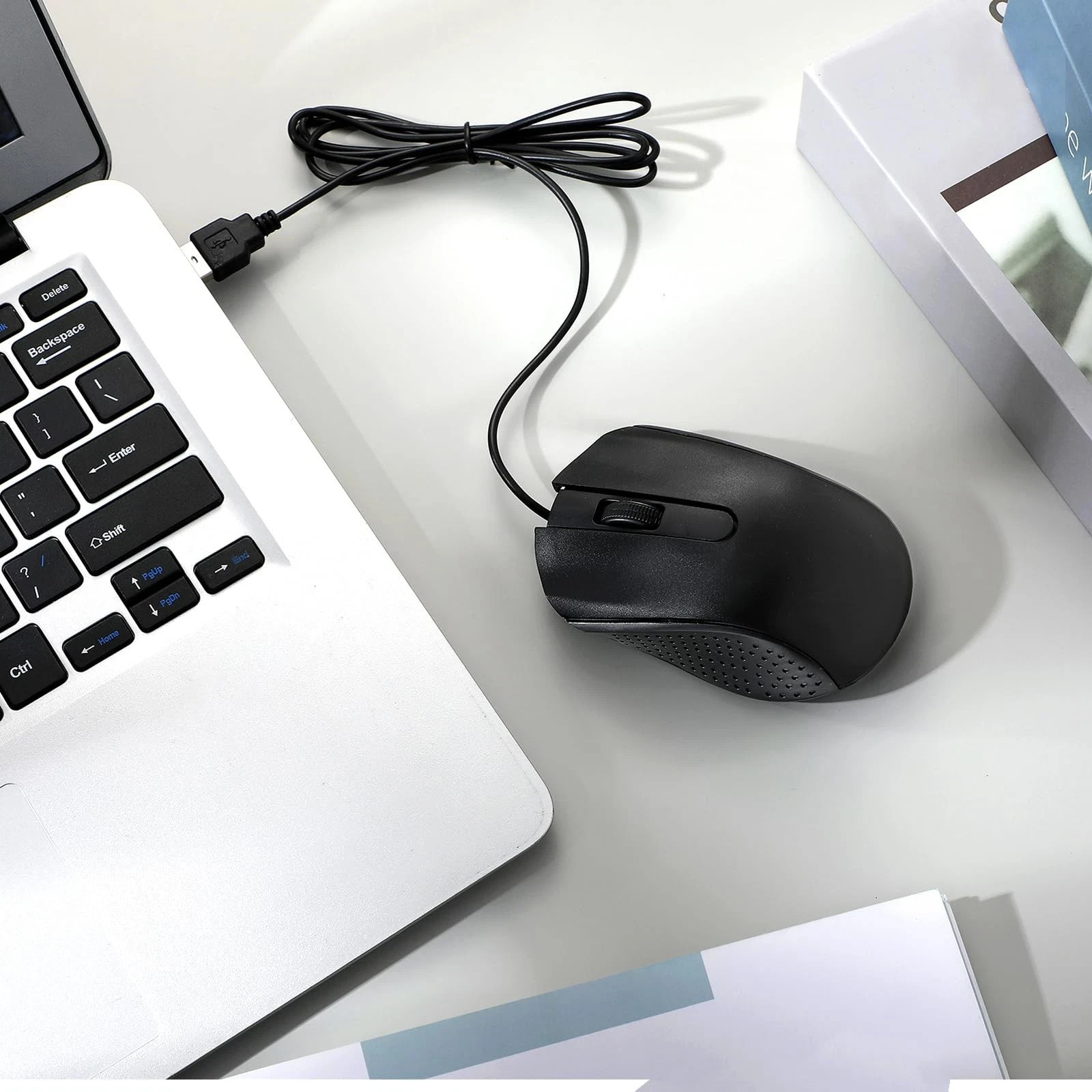 30 Pcs USB Wired Mouse Computer 3 Button Mice Bulk Corded USB Mouse for PC De...