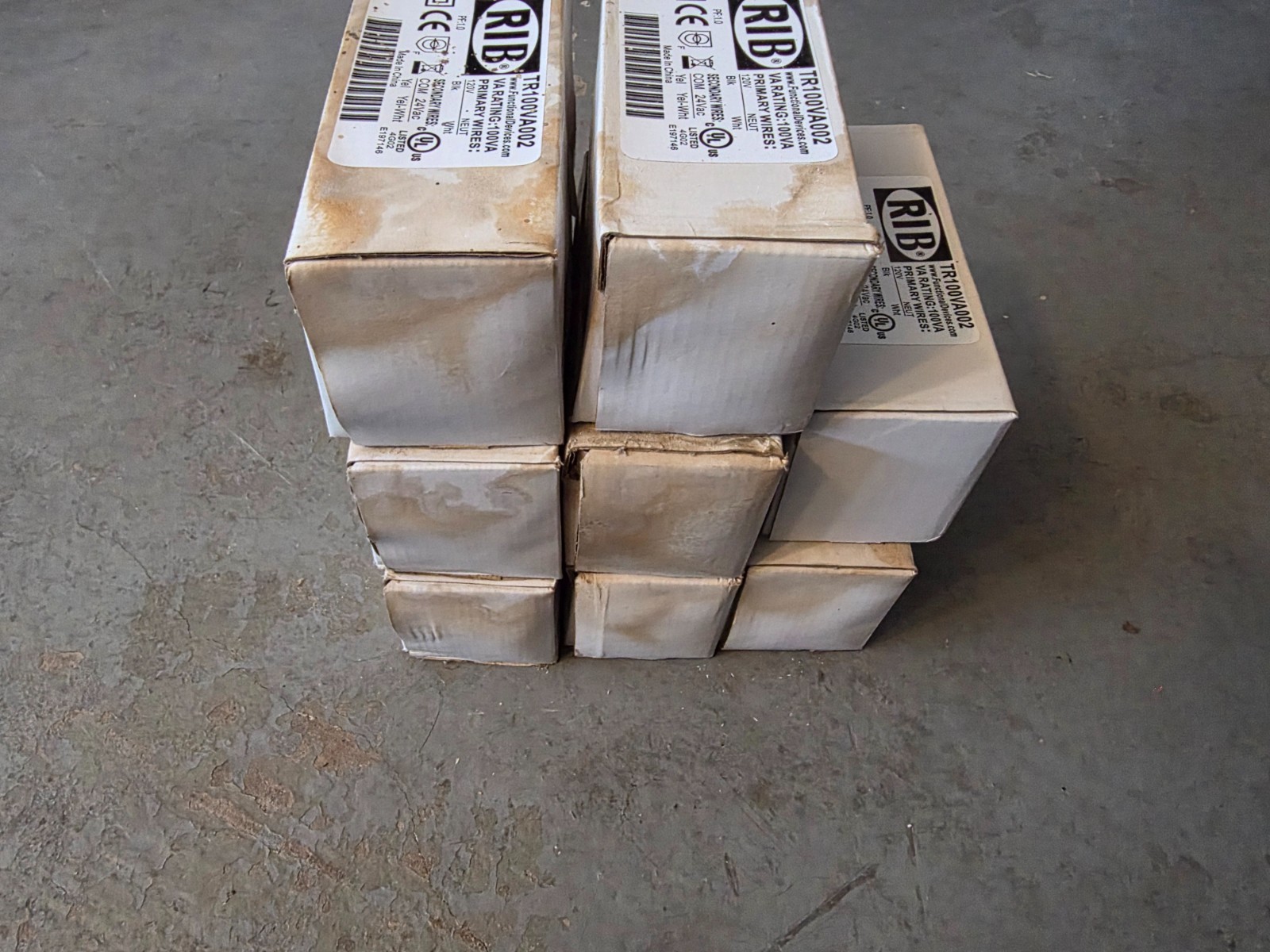 RIB Functional Dev TR100VA002 Transformer 100VA - 120V to 24V (SEE DESCRIPTION)