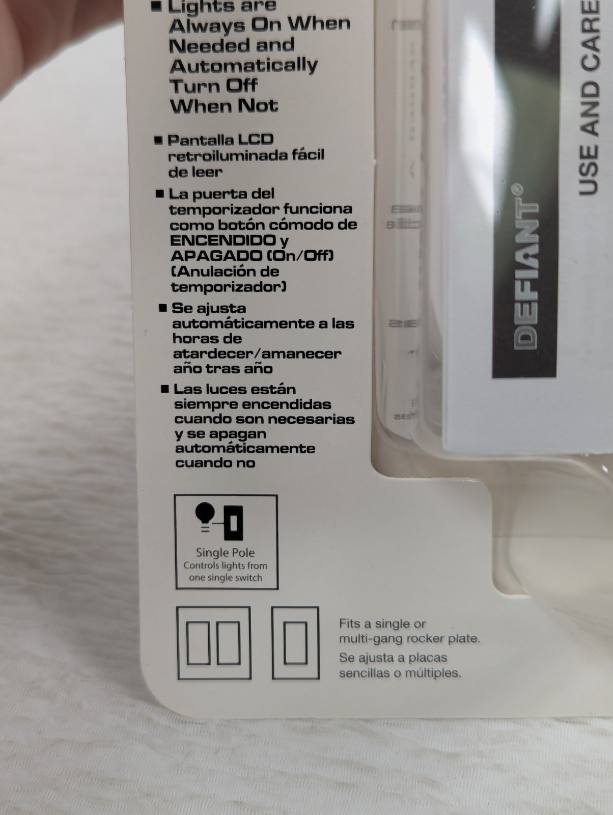 Defiant Daylight Adjusting Indoor Digital TImer W/ Motion Sensor - 3 Pack