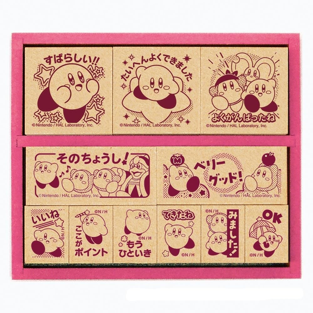 Kirby Star Stamp Reward Stamp SDH-128 Wooden Craft Decor Stationery Gift