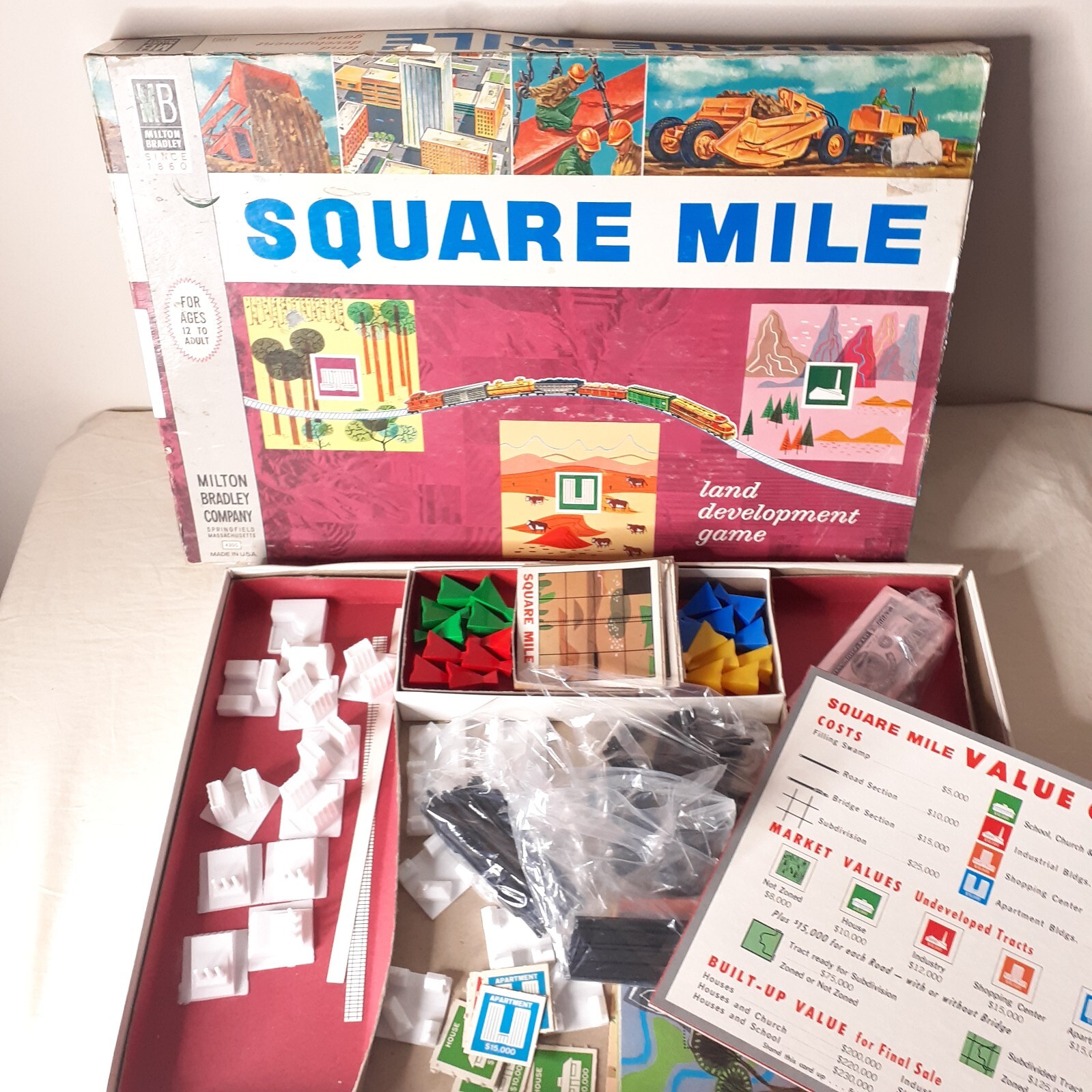 Square Mile Board Game Replacement Pieces, Parts Vintage 1962 Pick from List