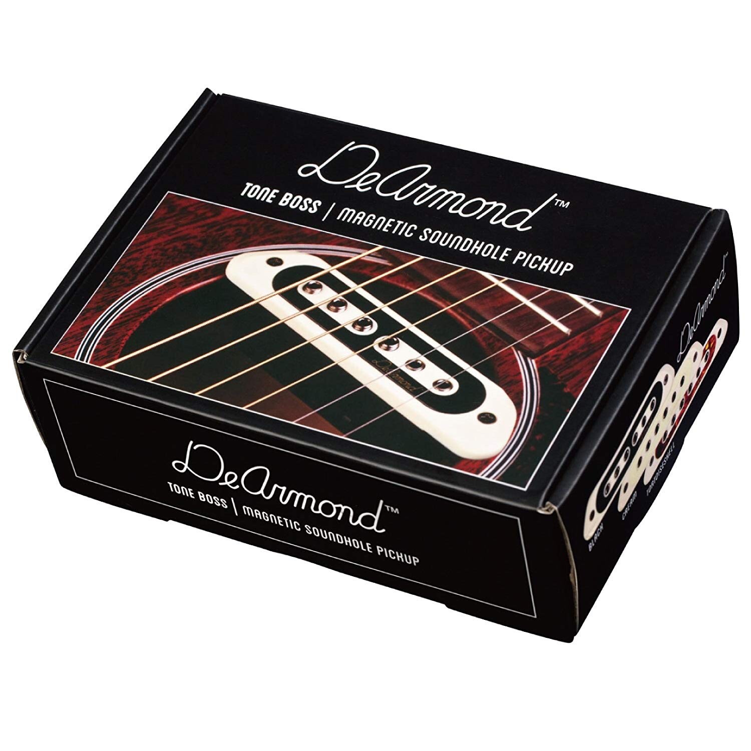DeArmond Tone Boss Passive Humbucking Guitar Soundhole Pickup Cream/Tortoise/Blk