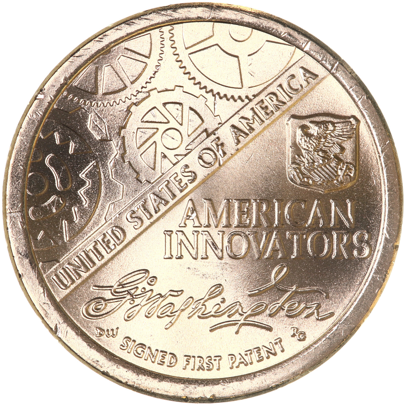2018 P American Innovation Signed First Patent Dollar BU