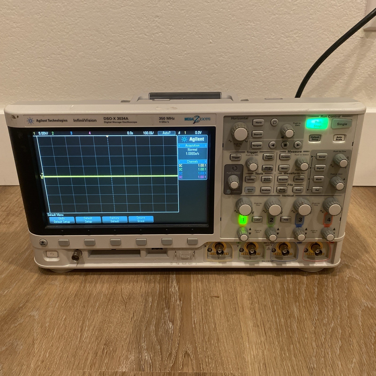 HP/AGILENT/KEYSIGHT DSOX3034A INFINiiVISION DIGITAL STORAGE OSCILLOSCOPE