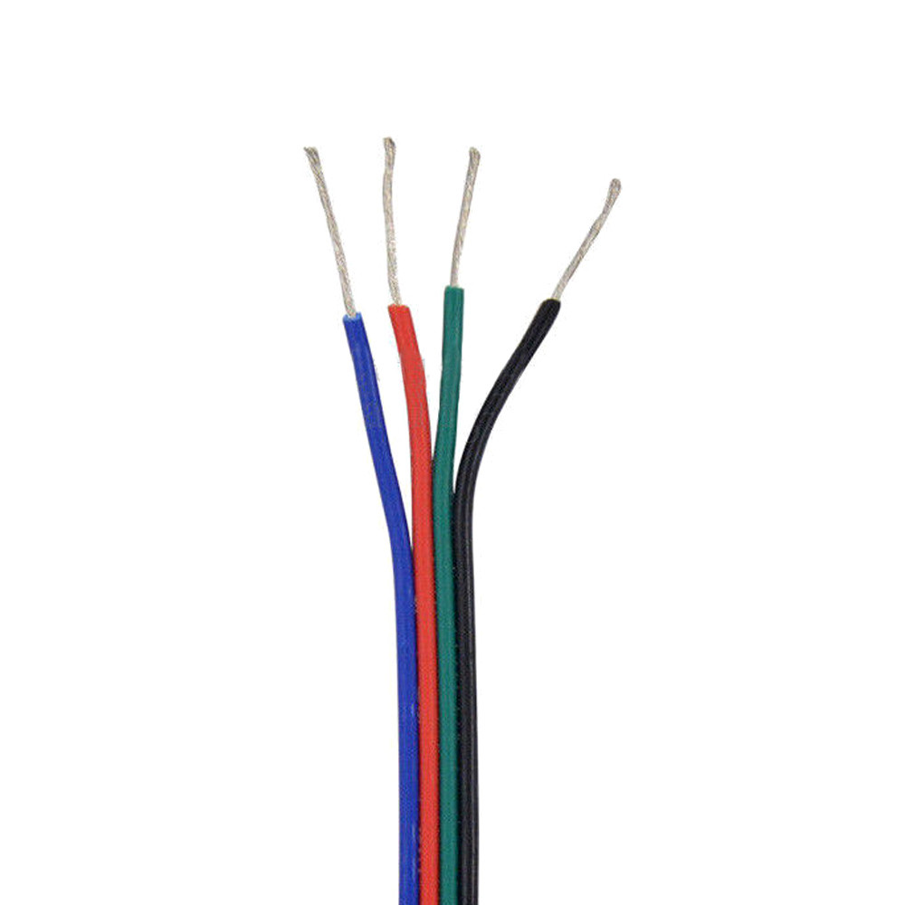 2 3 4 5 pin RGB RGBW extension cable cord Led power pixel wire 22AWG 1m-100m