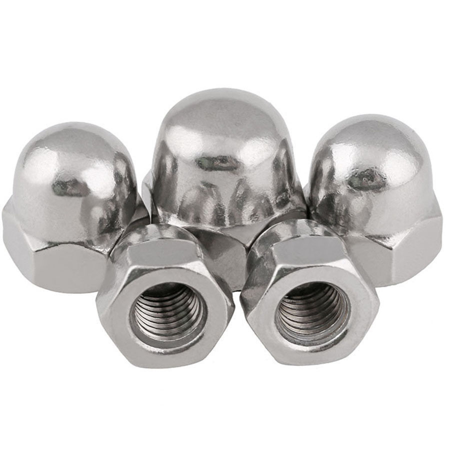 M10*1.0 Fine pitch 304 Stainless Blind Nut Ball Knobs HEX Acorn Nuts Right hand