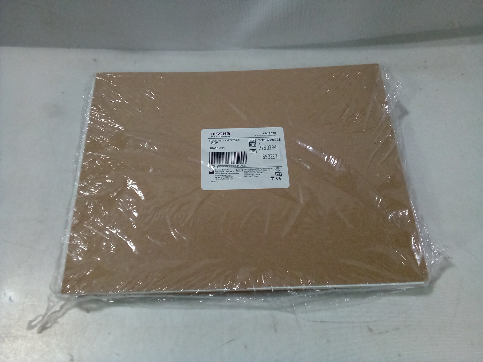 Nissha Medical Technologies Recording Charts to fit QUT, 18416-001 - 7G30729225