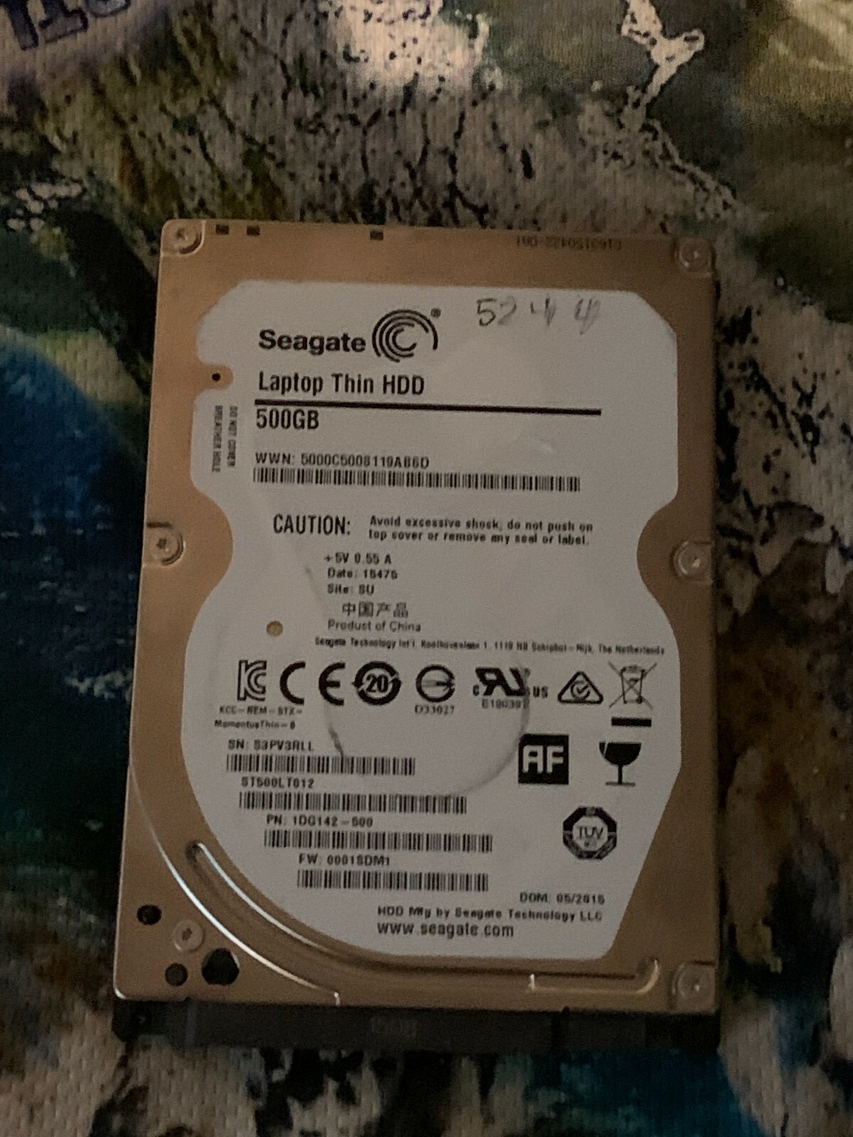 SEAGATE (ST500LT012) MOMENTUS THIN LAPTOP HDD / 500GB - AU STOCK !